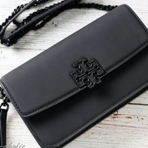 Black Tory Burch Crossbody Wallet